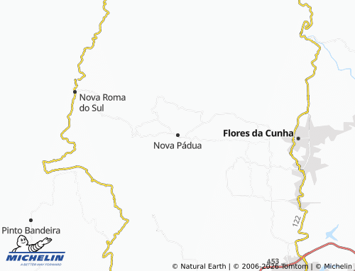 Mapa MICHELIN Nova Pádua - ViaMichelin