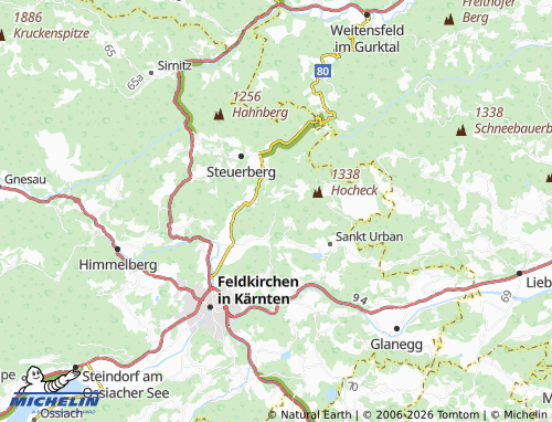 MICHELIN Reggen map - ViaMichelin