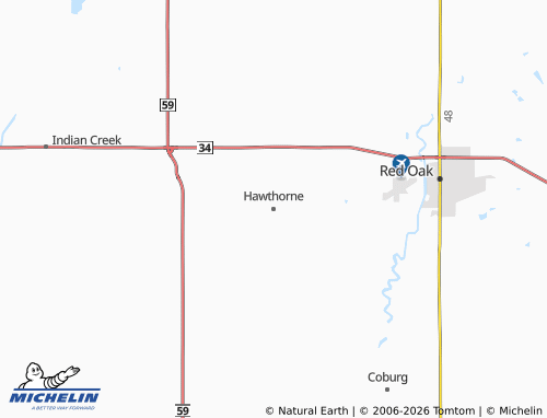 Mappa MICHELIN Hawthorne - ViaMichelin