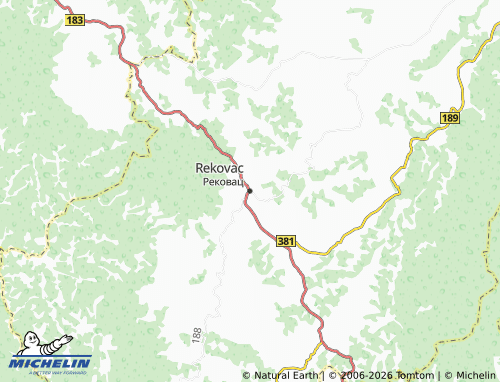 Carte MICHELIN Rekovac - ViaMichelin