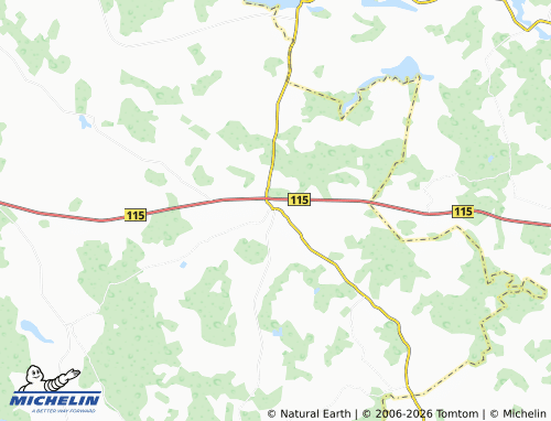 MICHELIN Želva map - ViaMichelin