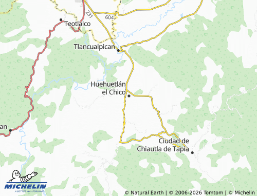 MICHELIN Tetechale map - ViaMichelin