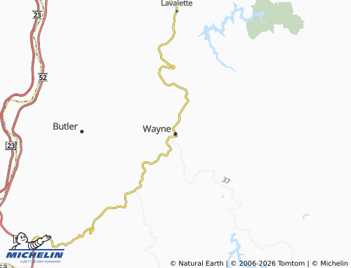 Mapa MICHELIN Wayne - ViaMichelin