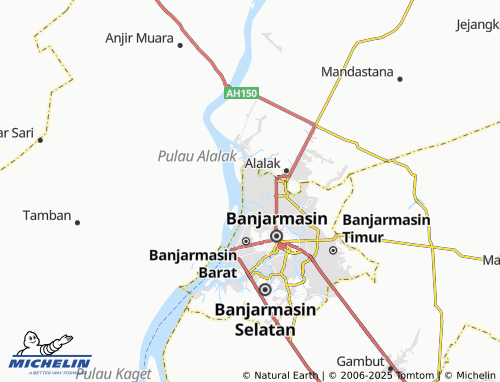 MICHELIN Alalak Selatan map - ViaMichelin