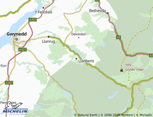 Mappa MICHELIN Llanberis - ViaMichelin