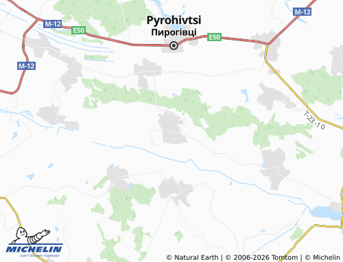 MICHELIN Bohdanivtsi map - ViaMichelin