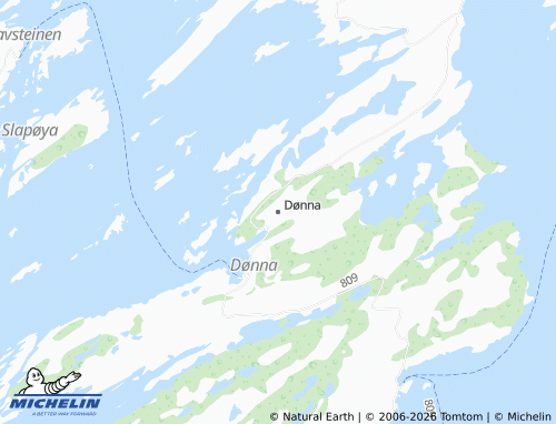 MICHELIN-Landkarte Dønna - ViaMichelin