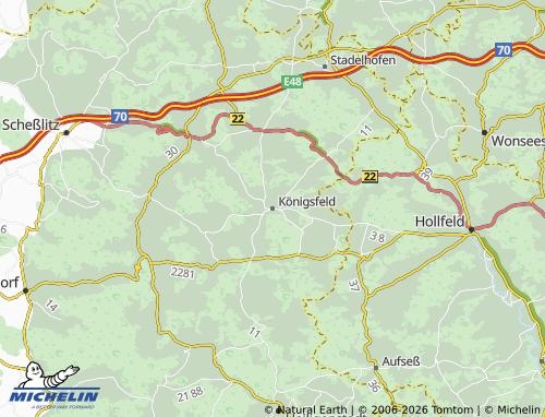 Mappa MICHELIN Königsfeld - ViaMichelin