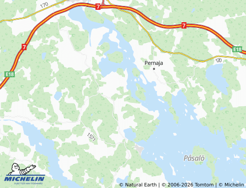 MICHELIN-Landkarte Tjusterby - ViaMichelin