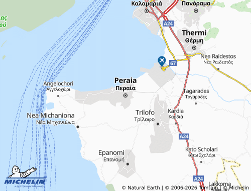 Mapa MICHELIN Peraia - ViaMichelin