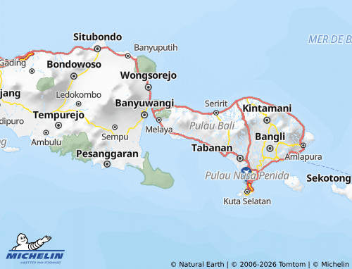 Mapa MICHELIN Jembrana - ViaMichelin