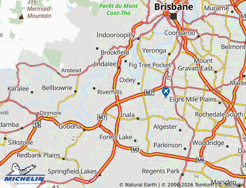MICHELIN Darra map - ViaMichelin