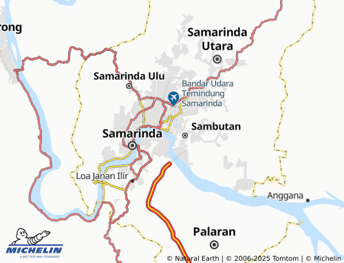 MICHELIN Karang Mumus map - ViaMichelin