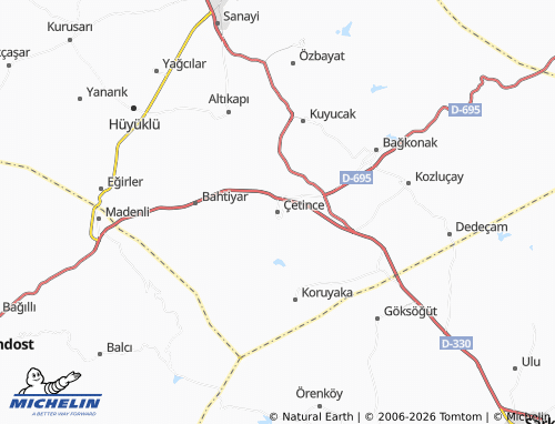 Mappa MICHELIN Çetince - ViaMichelin