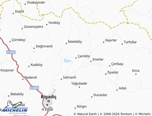 MICHELIN Çamköy map - ViaMichelin