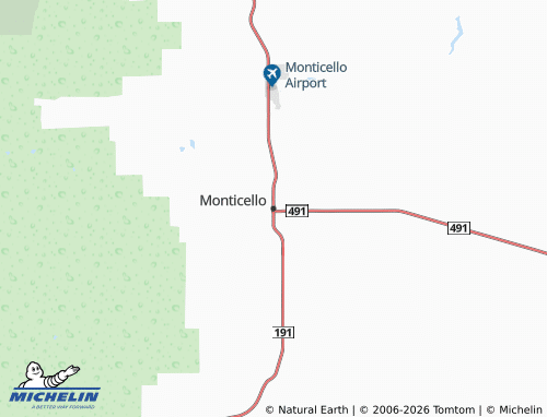 Mapa MICHELIN Monticello - ViaMichelin