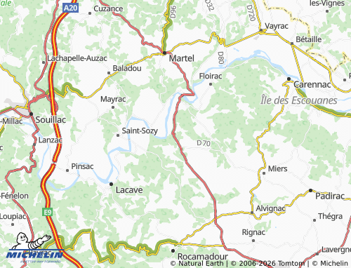Mapa MICHELIN Montvalent - ViaMichelin