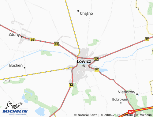 MICHELIN Małszyce map - ViaMichelin