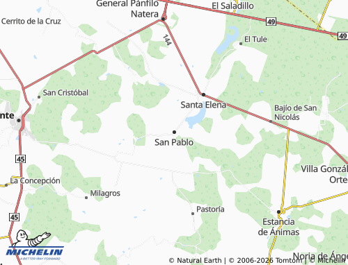 Mapa MICHELIN San Pablo - ViaMichelin