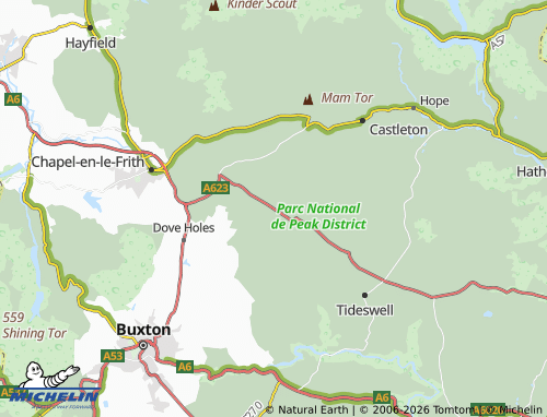 Carte MICHELIN Peak Forest - ViaMichelin