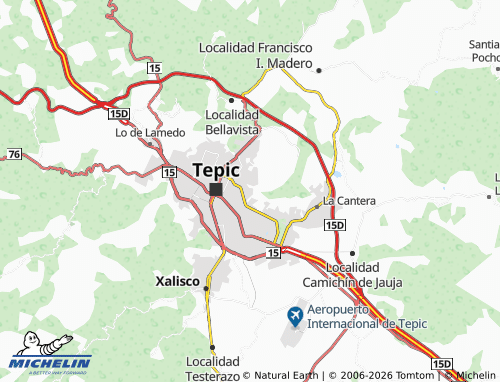 MICHELIN-Landkarte Genaro Vázquez - ViaMichelin