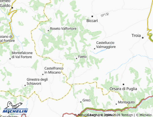 MICHELIN Faeto map - ViaMichelin