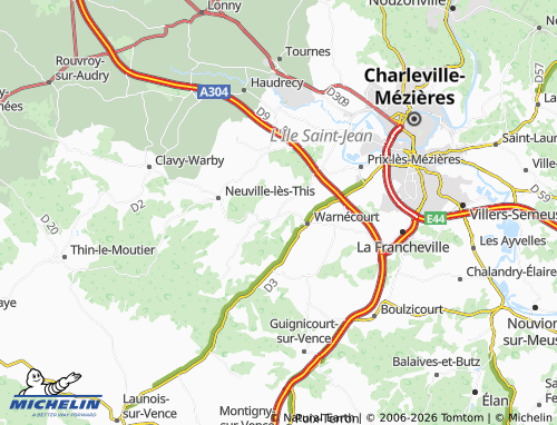 Mapa MICHELIN Fagnon - ViaMichelin