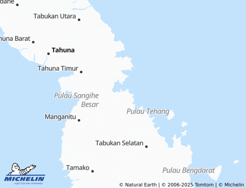 MICHELIN Tabukan Tengah map - ViaMichelin