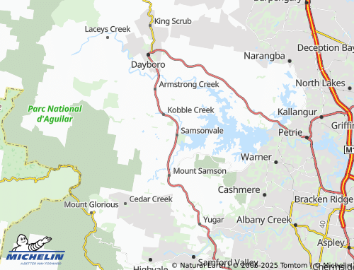 MICHELIN Samsonvale map - ViaMichelin