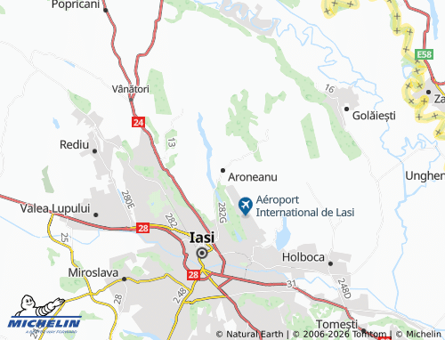 MICHELIN Aroneanu map - ViaMichelin