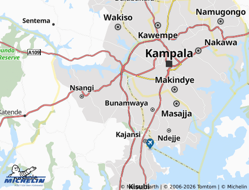 Carte MICHELIN Kazinga - ViaMichelin