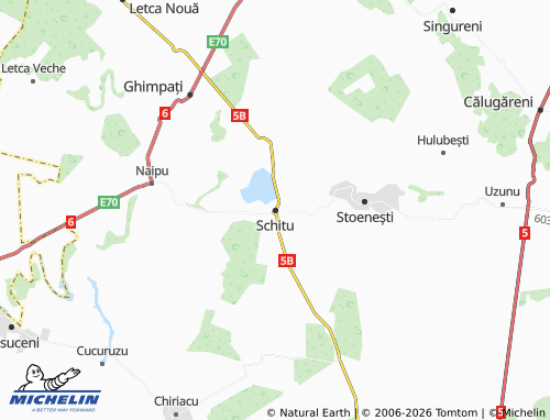 MICHELIN Schitu map - ViaMichelin