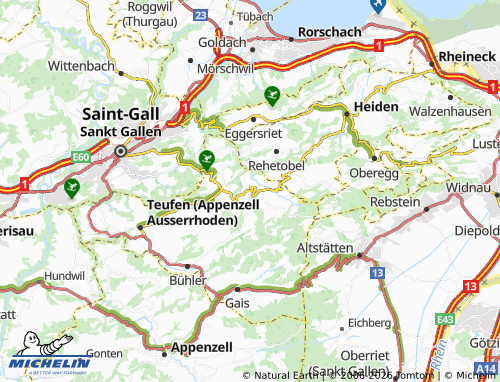 Mappa MICHELIN Trogen - ViaMichelin