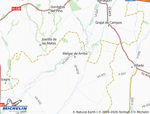 MICHELIN Melgar de Arriba map - ViaMichelin