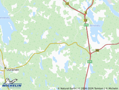 MICHELIN Kangashäkki map - ViaMichelin