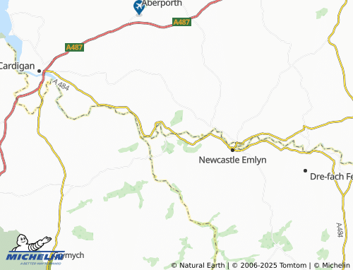Mappa MICHELIN Cenarth - ViaMichelin