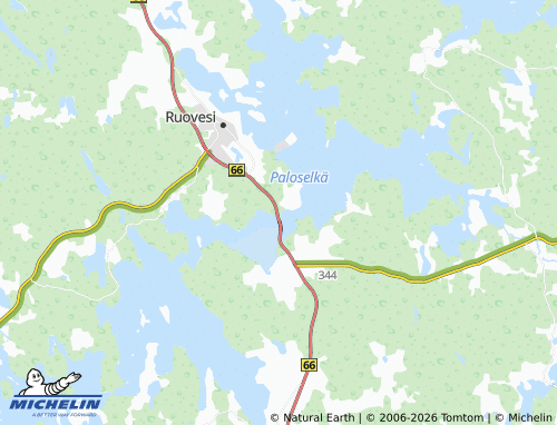 MICHELIN Kauttu map - ViaMichelin