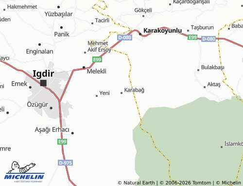 MICHELIN-Landkarte Karabağ - ViaMichelin