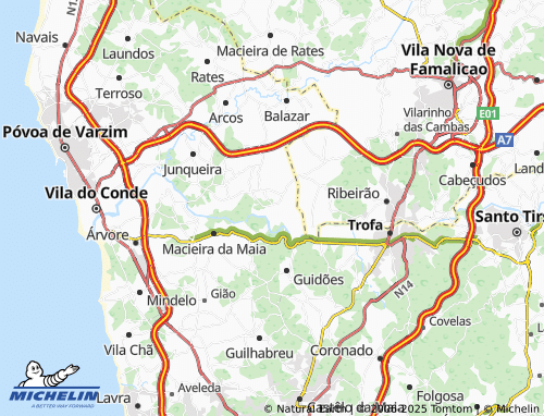 MICHELIN Ferreiró map - ViaMichelin