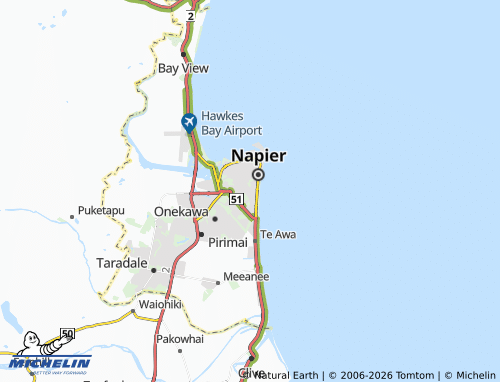 Mapa MICHELIN Napier South - ViaMichelin