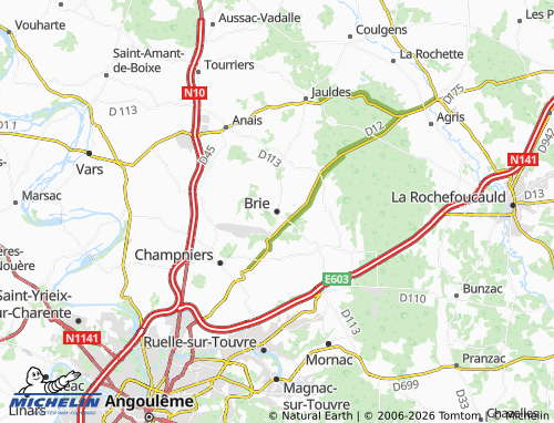 Mapa MICHELIN Brie - ViaMichelin