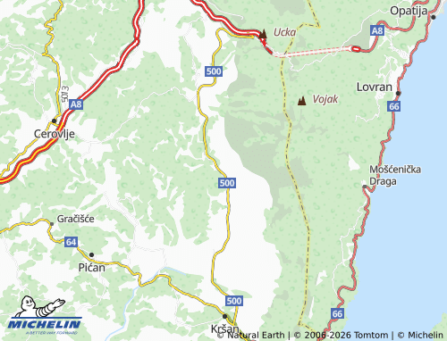 MICHELIN-Landkarte Šušnjevica - ViaMichelin
