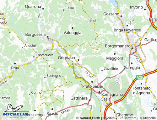 Mapa MICHELIN Grignasco - ViaMichelin