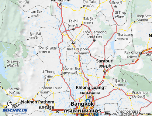 Mapa MICHELIN Amphoe Tha Chang - ViaMichelin