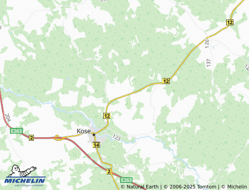 MICHELIN Viskla map - ViaMichelin