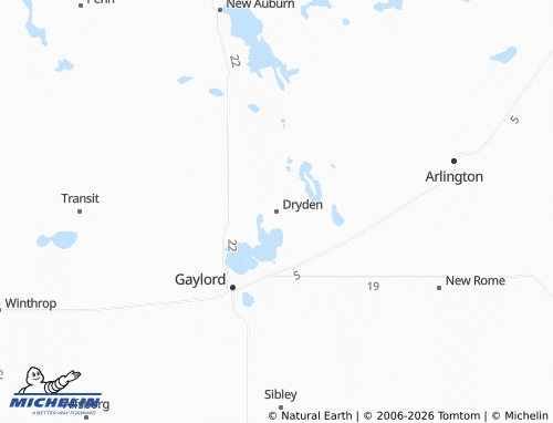 Mappa MICHELIN Dryden - ViaMichelin