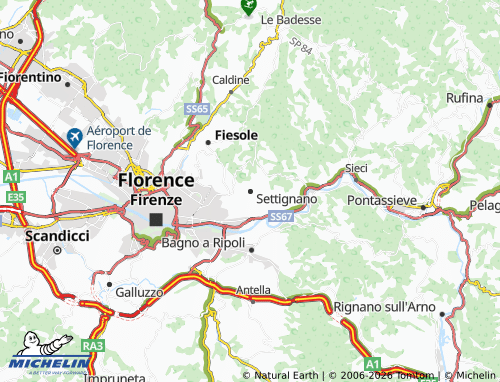 Carte MICHELIN Settignano - ViaMichelin