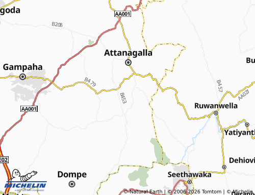 Mappa MICHELIN Thimbirigama - ViaMichelin