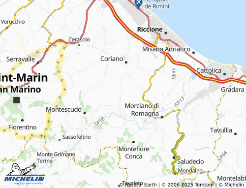 MICHELIN San Savino map - ViaMichelin