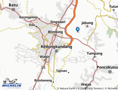 Carte MICHELIN Sawojajar - ViaMichelin